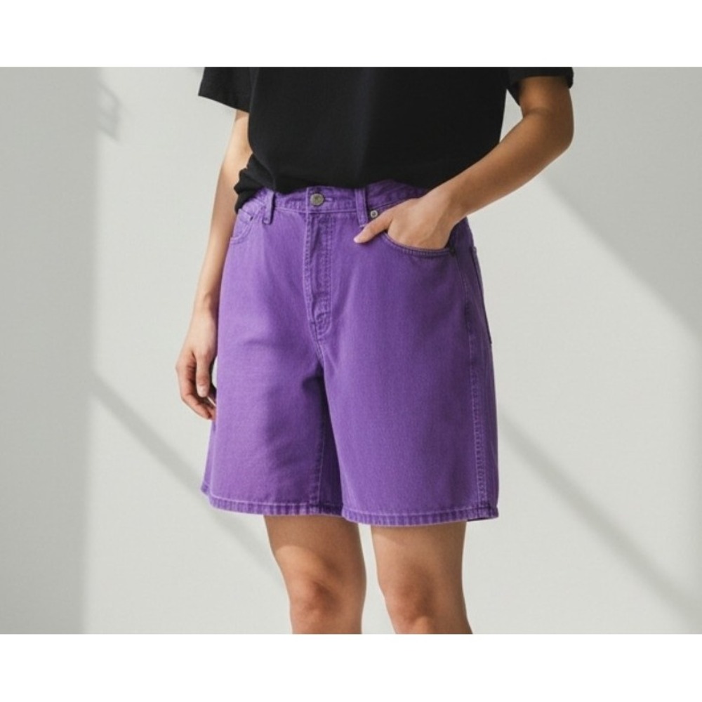 Vintage Purple Congo Jeans High Waisted Shorts 15 / 16‎